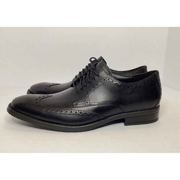 Cole Haan Men's Wing Oxford Waterproof Leather Shoe Size 12 Black NIB - Picture 2 of 6